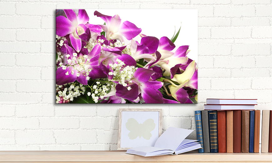 Modern wall decor Orchid Blossom 60x40 cm