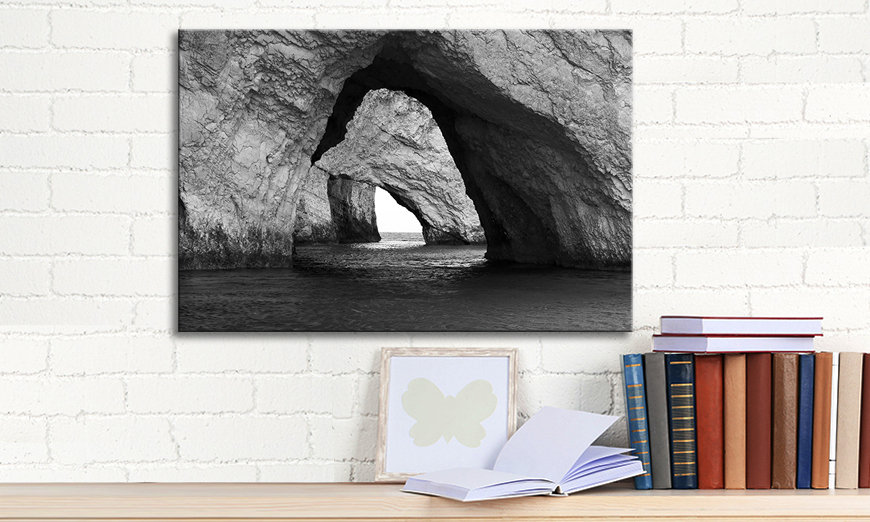 The exclusive art print Blue Caves 60x40 cm