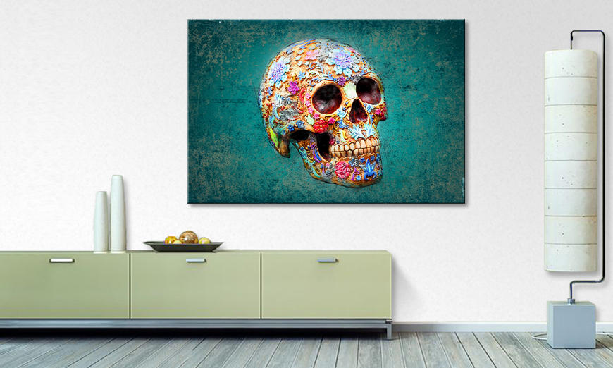 The exclusive art print Flowers And Death