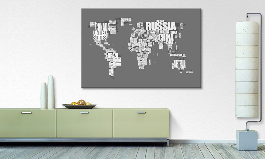The modern art print Worldmap 11