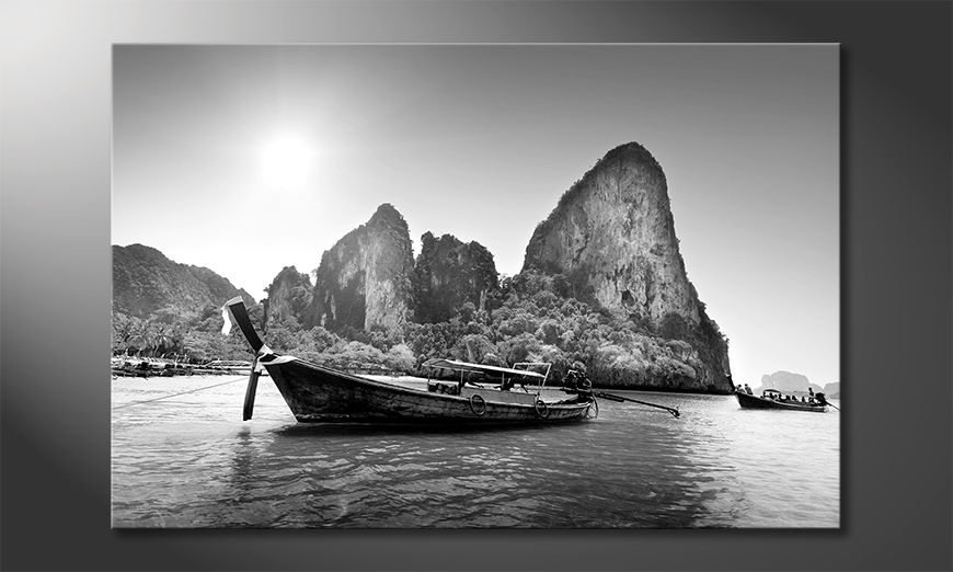 The-nice-painting-Boats-on-Railay