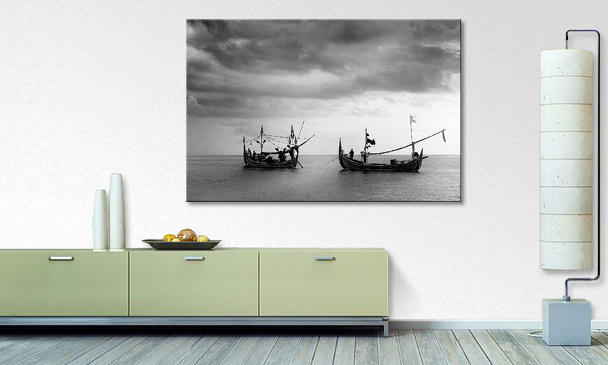 The nice painting Fishing Boats