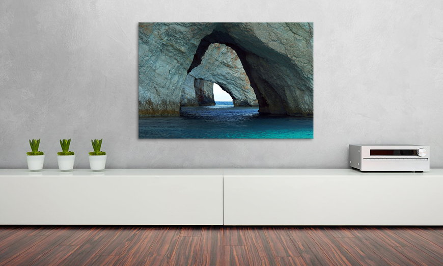 The print Blue Caves 90x60 cm