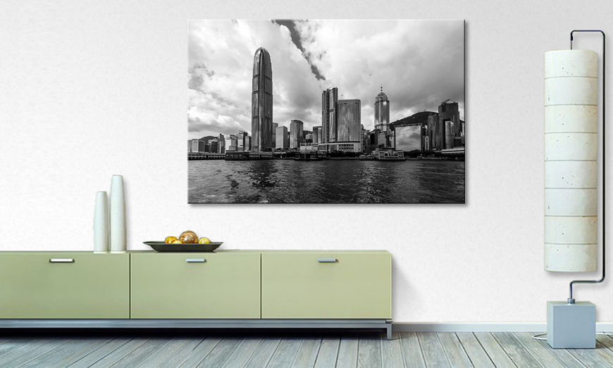 The print Hongkong Skyline