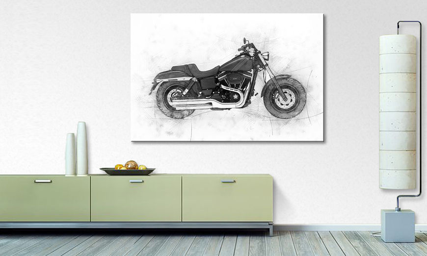 The print Motorbike Uno