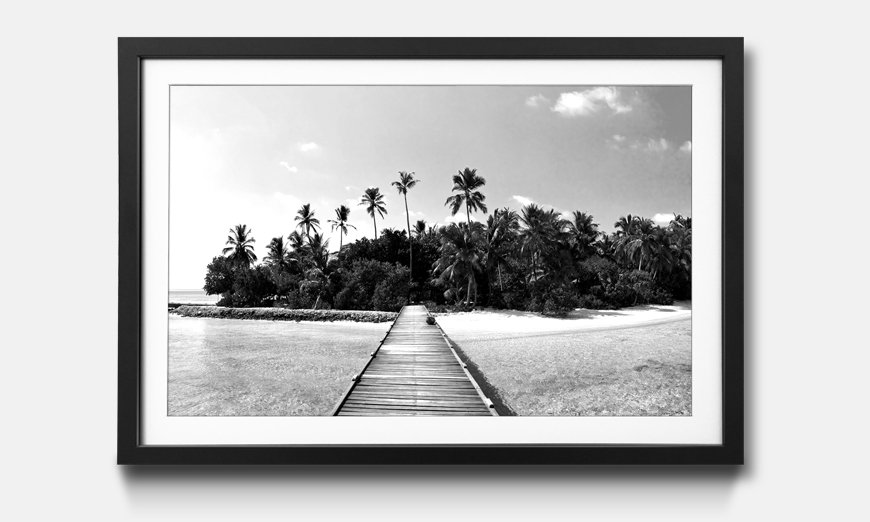 Framed art print Tropical Maldives