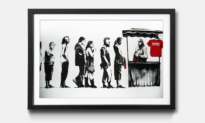 Framed picture Banksy No 6