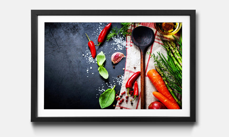 Framed picture Cooking Pleasure