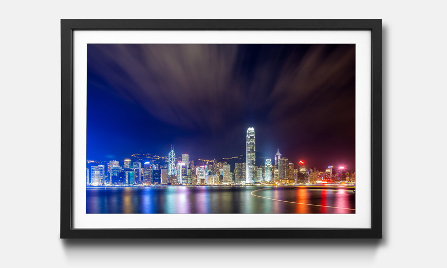 Framed picture Hong Kong At Night