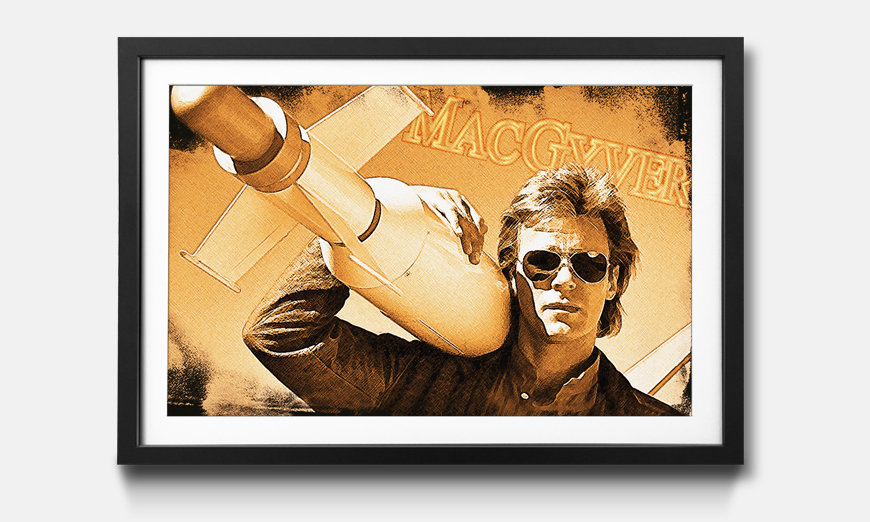 Framed picture Mac Gyver