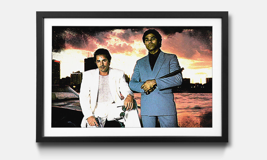Framed picture Miami Vice