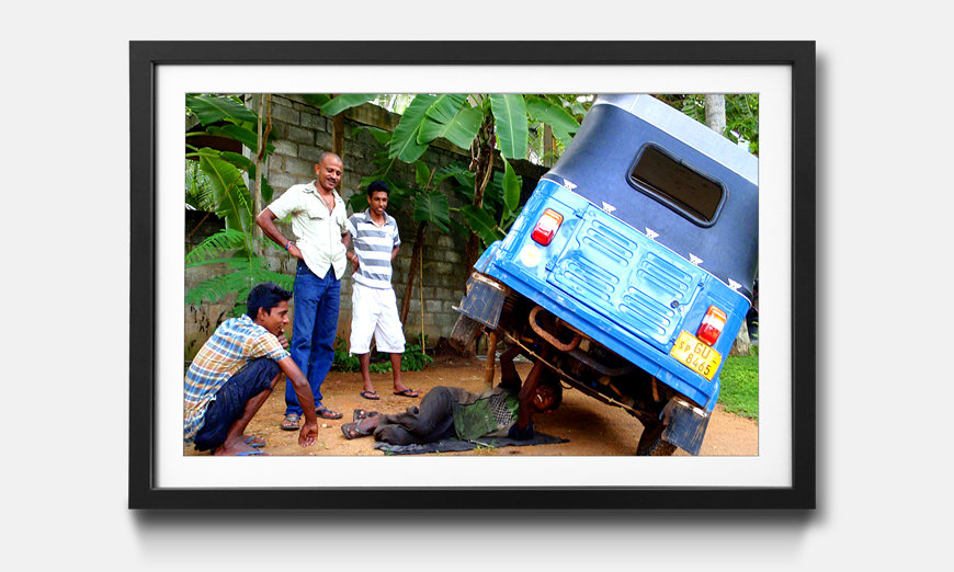 Framed picture Sri Lanka Carrepair