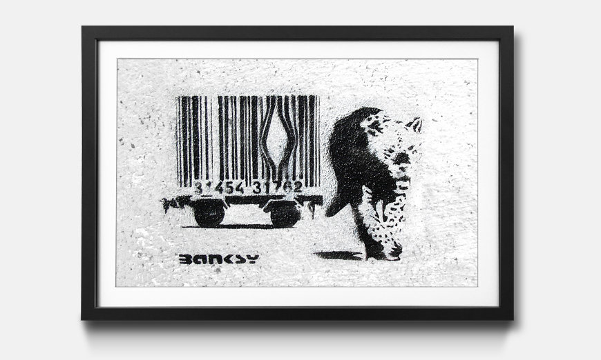 The framed art print Banksy No 5