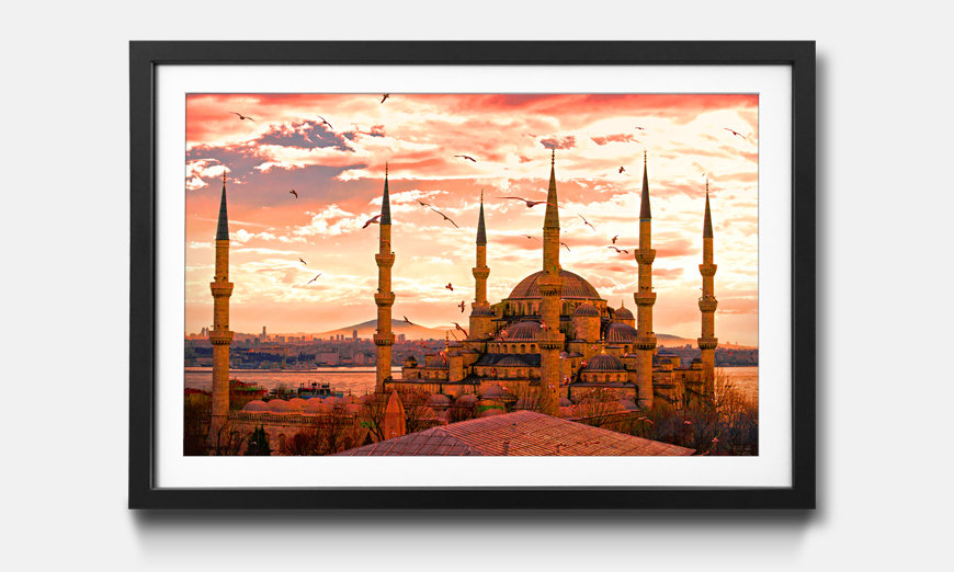 The framed art print Blue Mosque