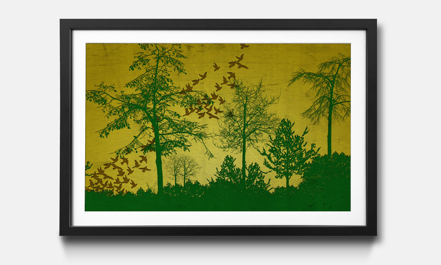 The framed art print Forest 