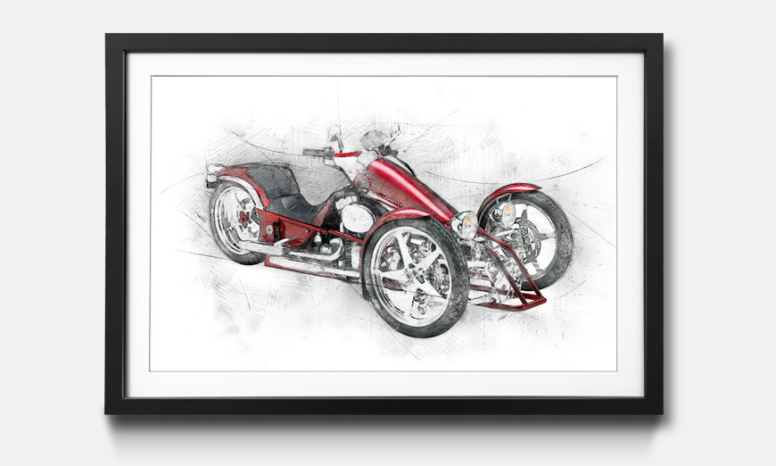 The framed art print Motorcycle Five