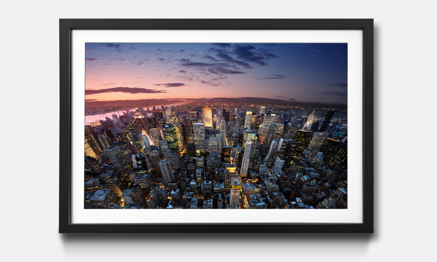 The framed art print New York Sky