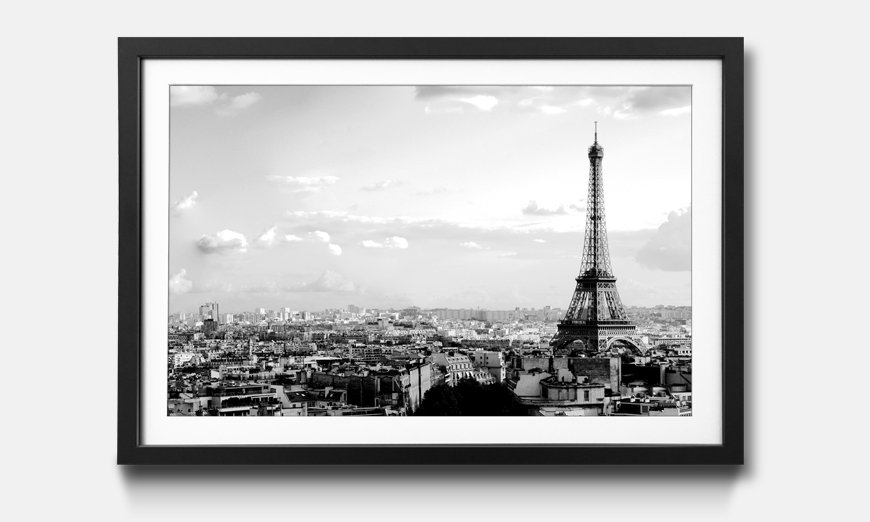 The framed art print Paris Sky