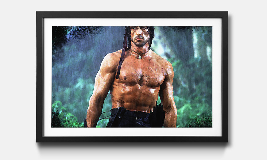 The framed art print Rambo