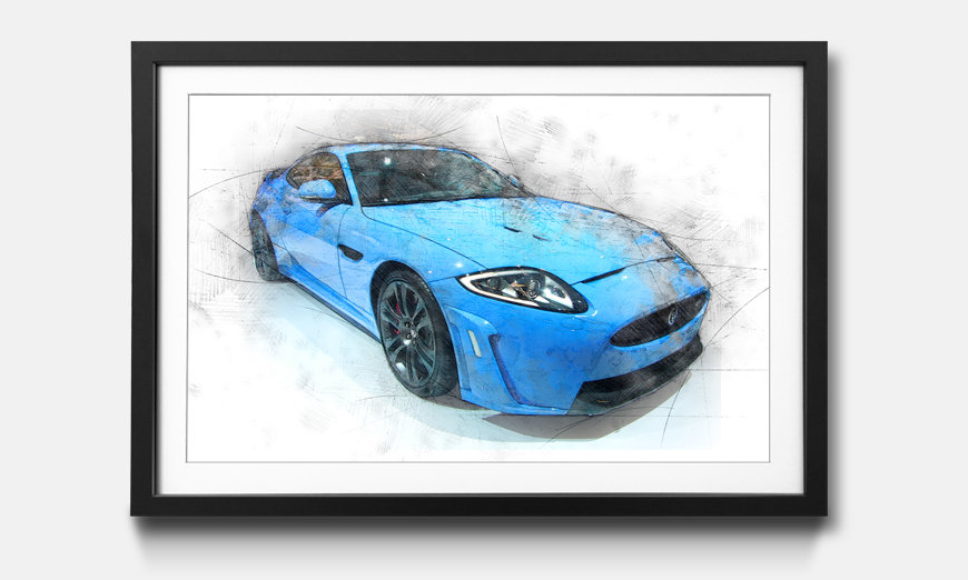 The framed picture Blue Jag
