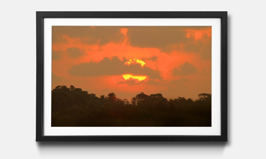 The framed picture Indian Sundown