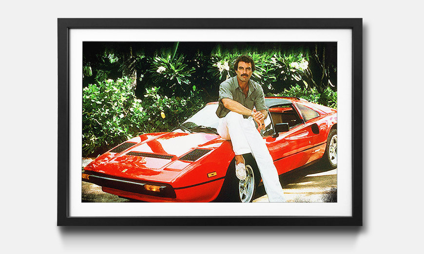 The framed picture Magnums Car