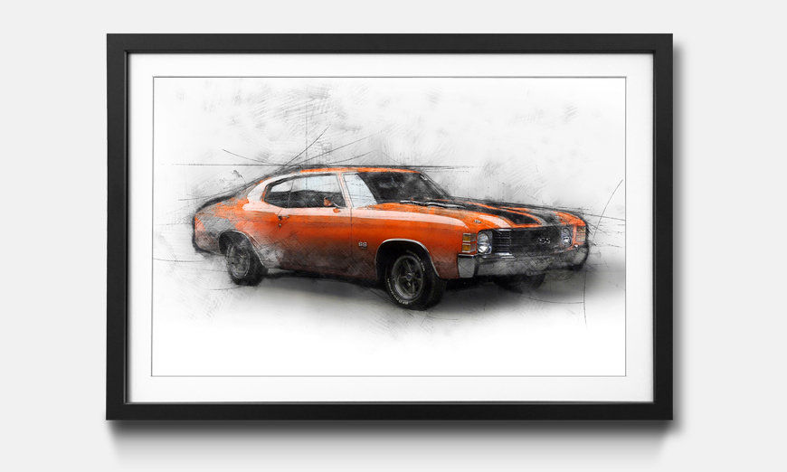 The framed picture Muscle Car