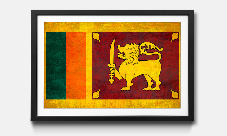 The framed picture Sri Lanka
