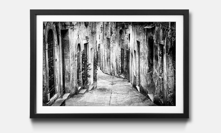 The framed print Charming Old Streets