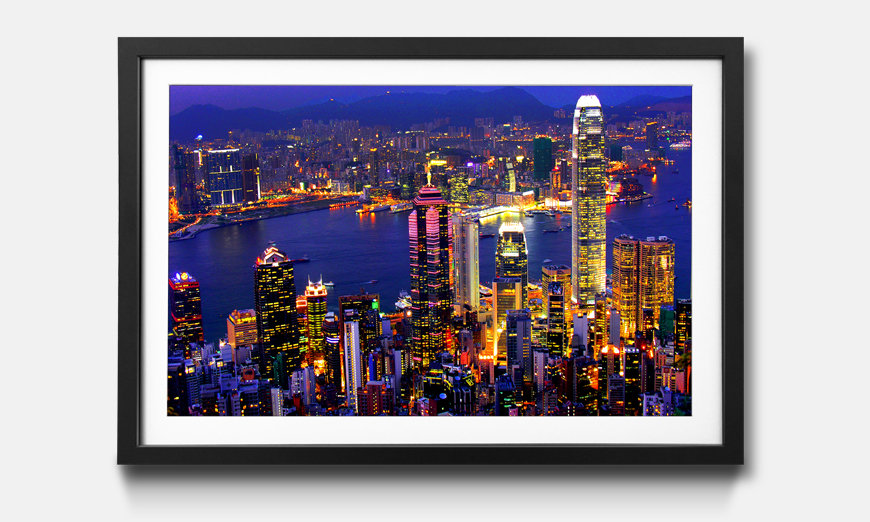 The framed print Hong Kong View