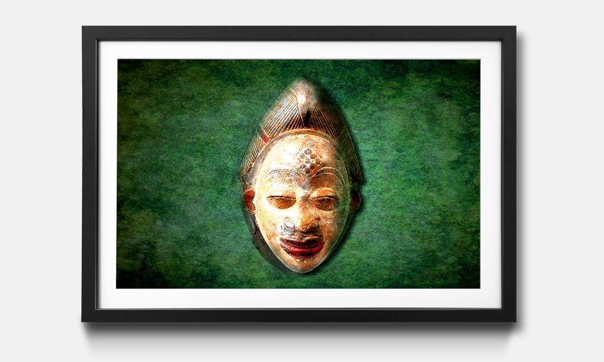 The framed wall art African Head