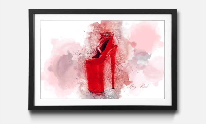 The framed wall art Big Red