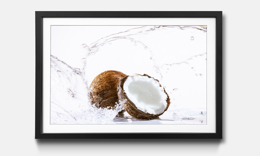 The framed wall art Cracked Coconut