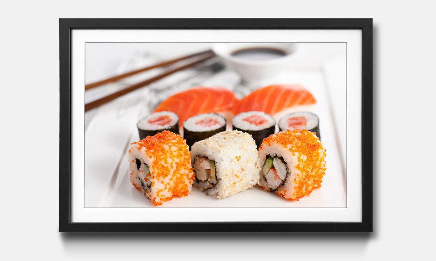 The framed wall art Sushi