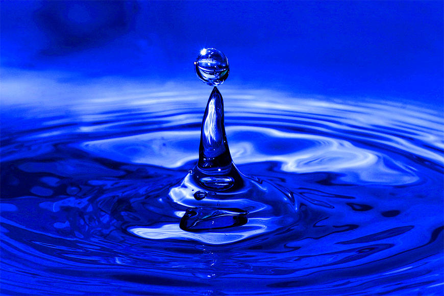 Photo wallpaper Blue Drop