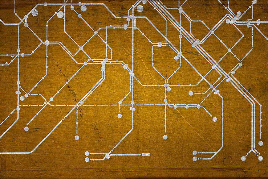 Photo wallpaper Metro Paris from 120x80cm