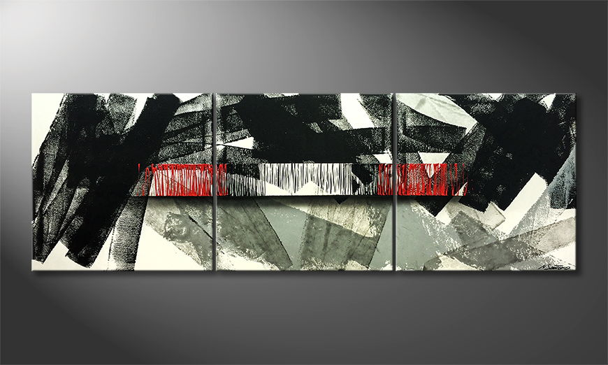 Canvas painting Abstract Life 210x70cm