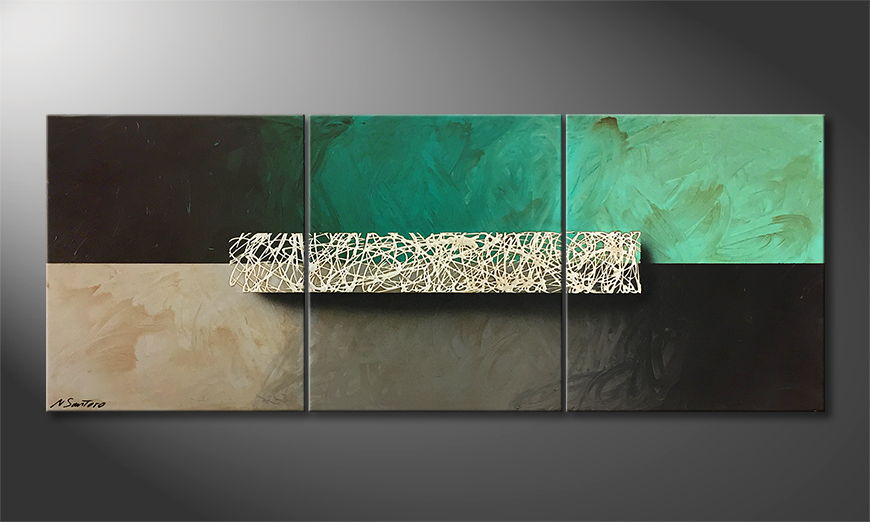 Canvas painting Cold Connection 180x70cm