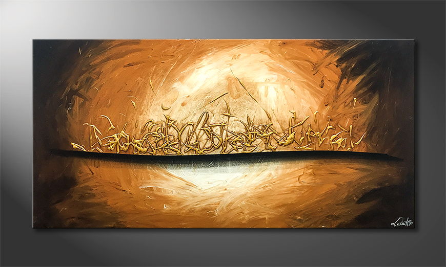 Canvas painting Egypt Gold 140x70cm