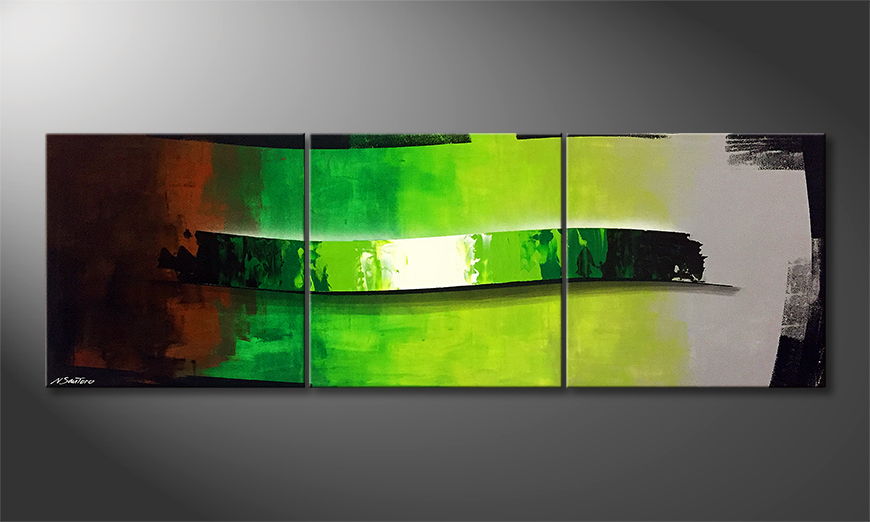 Canvas painting Glade 210x70cm