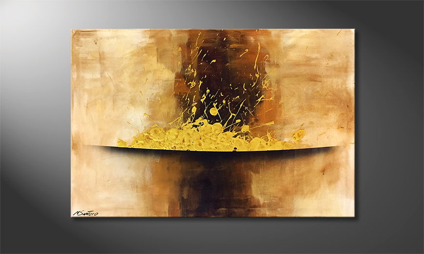 Canvas painting Gold Rush 120x80cm
