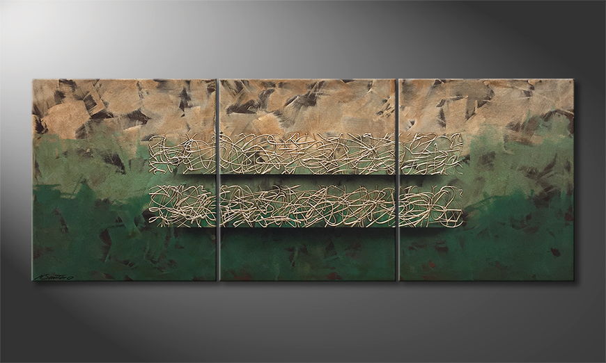 Canvas painting Jungle Horizon 180x70cm