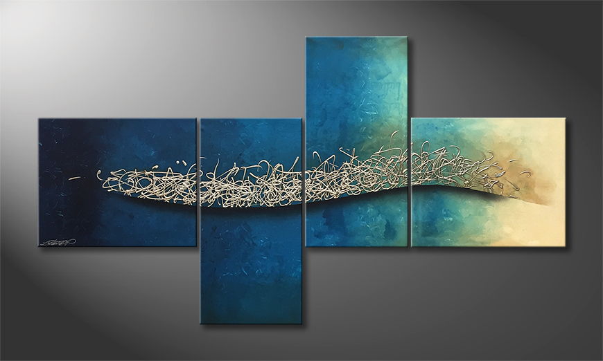 Canvas painting Mystic Water 200x110cm