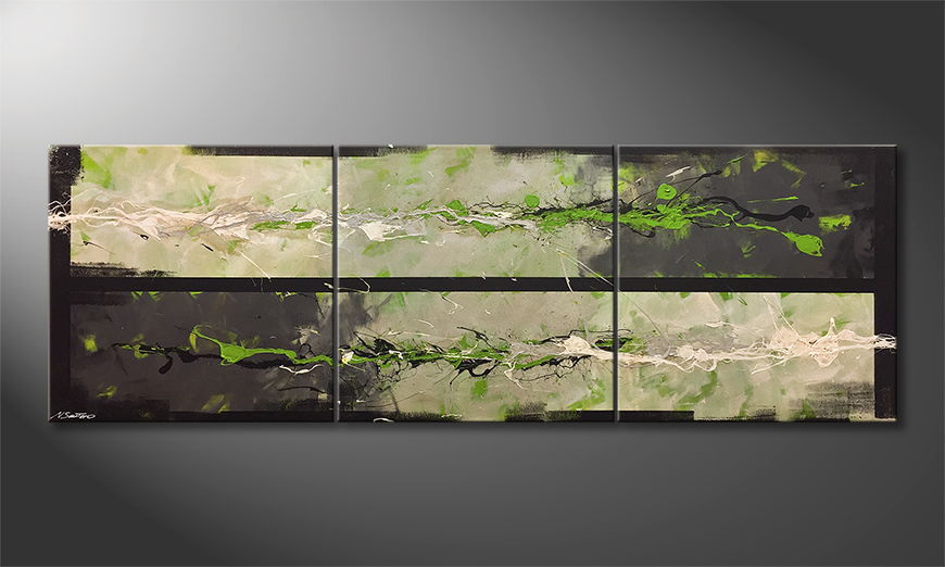 Canvas painting Nature Force 240x80cm
