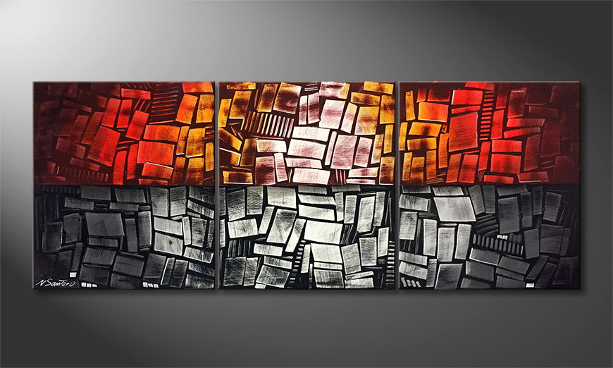Canvas painting On The Edge 180x70cm