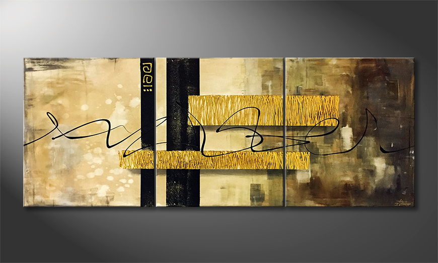 Canvas painting Peripheral 180x70cm