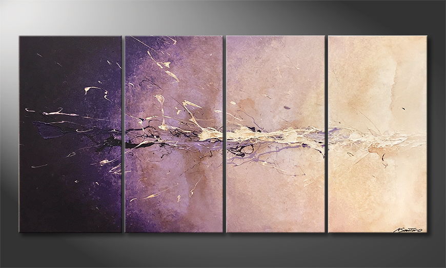 Canvas painting Purple Dream 160x80cm