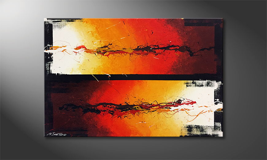 Canvas painting Shores in Flames 120x80cm