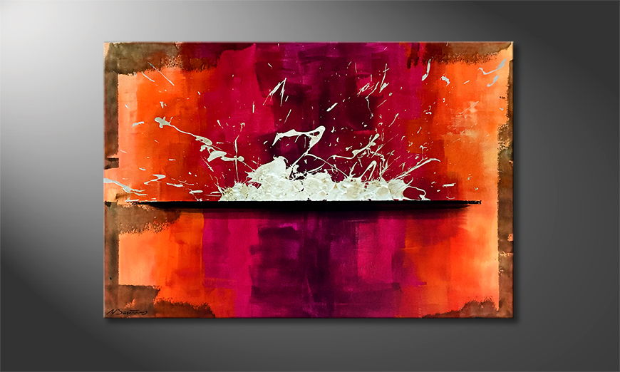 Canvas painting Silver Attack 120x80cm