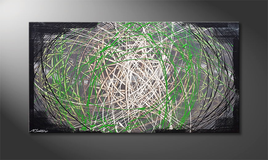 Canvas painting Spinning Light 120x60cm